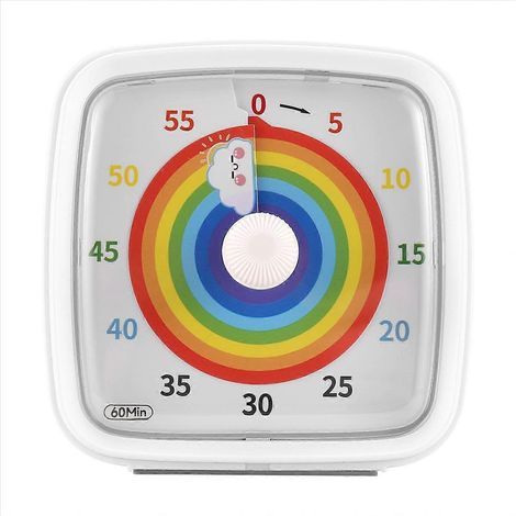 60-Minuten-Visualtimer mit integriertem Nachtlicht, weißem Countdown-Timer und Leuchttimer für Kinder und die Küche (1/5)