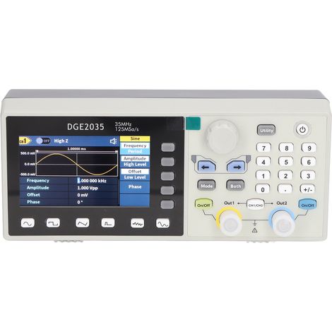Zweikanaliger Funktionsgenerator für beliebige Signalformen, 14-Bit-Frequenzmesser, AC 100–240 V, EU-Stecker (1/5)