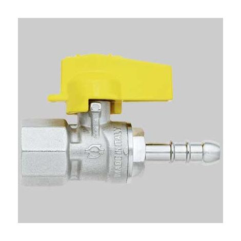RUBINETTO DIRITTO GAS FEMMINA PORTA GOMMA  1/2 x 14     F.I.V.