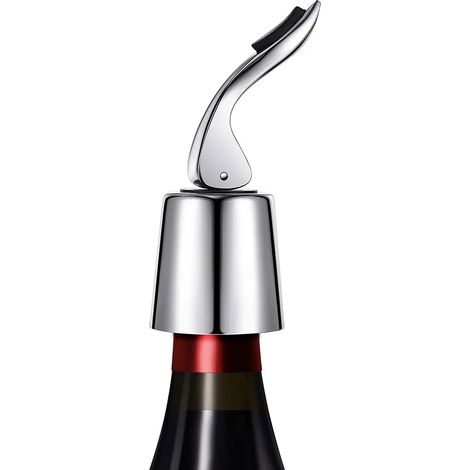 2 joints sous vide en acier inoxydable pour bouteilles de vin-AquaForge (1/5)