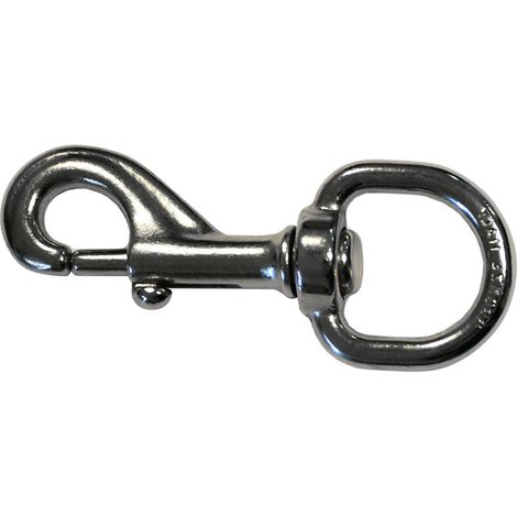 Moschettone Tipo Redini Ottone Cromato 110 mm