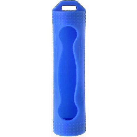 Étui de transport violet pour batterie 18650, housse de protection en silicone souple et colorée, coque unique avec couvercle, pochette de rangement résistante pour 1 pile. (1/5)