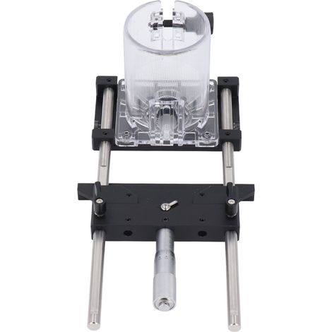 Guide de rainurage pour défonceuse en alliage d'aluminium précision 0,01 mm plage 0 à 18 mm pour découpeuse 65 mm travaux de menuiserie (1/5)
