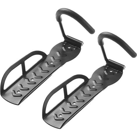 Lot de 2 porte vélos verticaux pour garage, suspension murale, pour rangement intérieur (1/4)