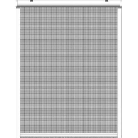 Mosquitera enrollable, blanca, 130 x 160 cm