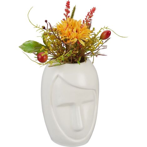 Blumenvase in gesichtsform 88