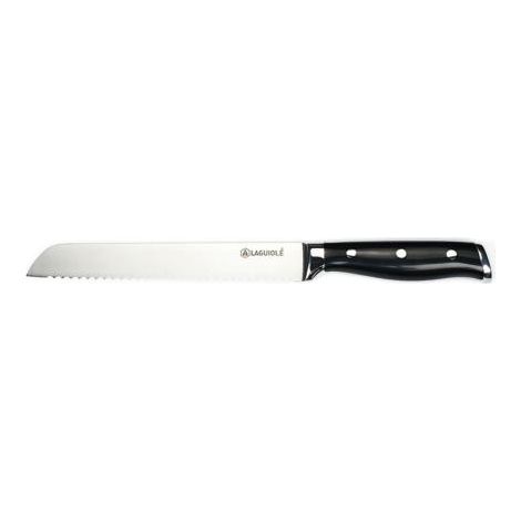 LAGUIOLE CUISSON - Couteau à pain noir 33cm - "Essentials"