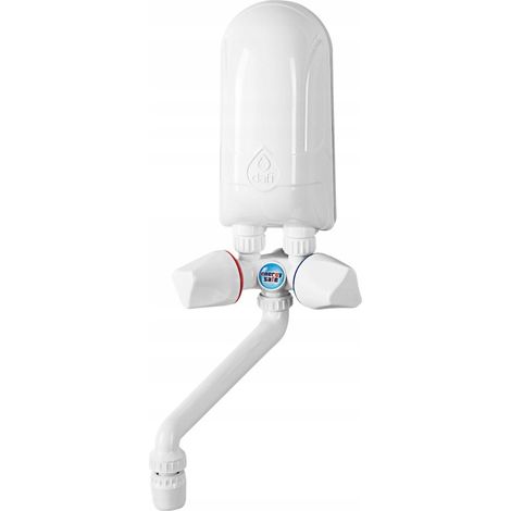 Scaldabagno istantaneo Dafi da 5,5 kW con batteria bianca da 230 V