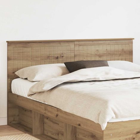 vidaXL Tête de lit Chêne artisanal Bois d'ingénierie (1/5)