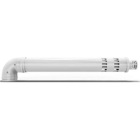 Kit d'alimentation et d'échappement horizontal 60/100mm x 930mm (1/5)