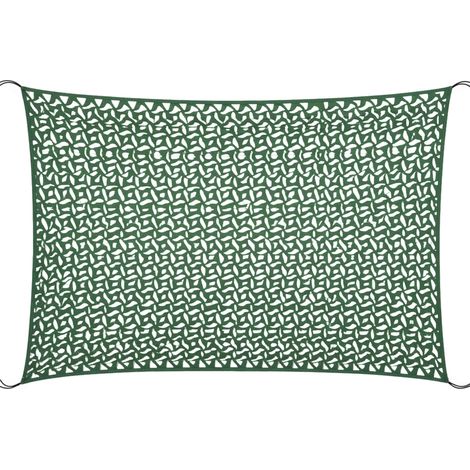 Voile d'ombrage réversible "Camouflage" 3 x 4m vert