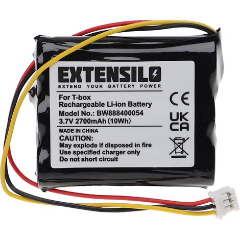 EXTENSILO Akku kompatibel mit tonies Toniebox Hörspielbox (2700mAh, 3,7V, Li-Ion)