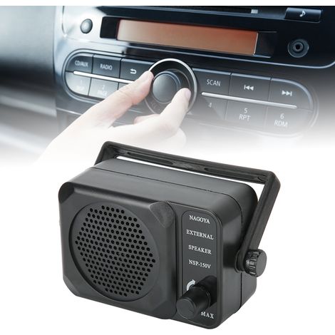 Haut-parleur Externe Mini 3W avec Filtre Anti-Bruit, Compatible Radio CB - Prise 3.5mm