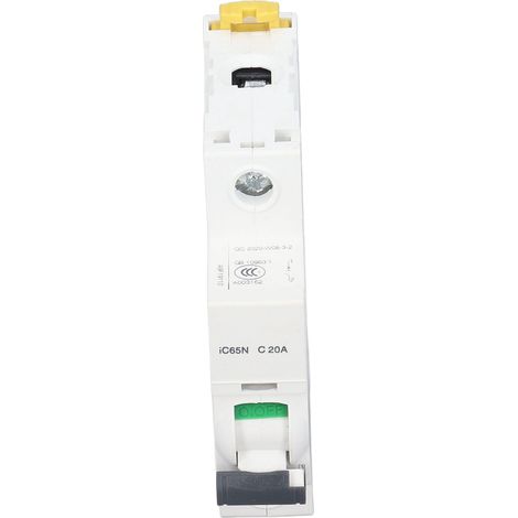 1-poliger Mini-Leistungsschalter Pa66, Niederspannungs-Miniatur-Leistungsschalter, DIN-Schienenmontage, 230 V/400 V (1/5)