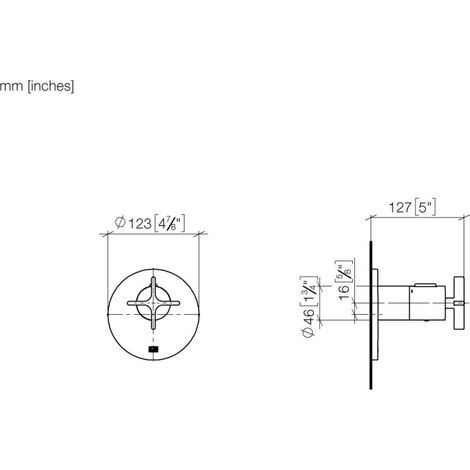 DORNBRACHT 36503809-39 xTOOL UP-Therm. sans régulation de débit (1/2)