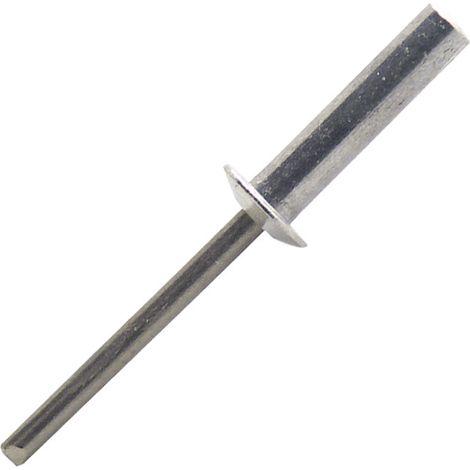 Rivets étanches tête plate aluminium/inox A2 WND Ø4,8x16mm - Boite de 250 (1/5)