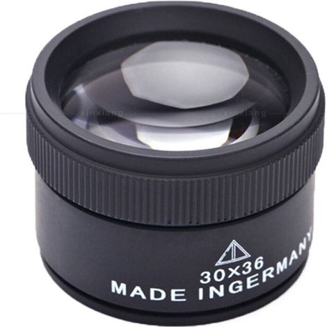 30X Loupe de Bijoux,Métal Portable Grossissement Optique,Loupe de Poche pour Pièces de Monnaie Timbres Bijoux Montre (1/5)
