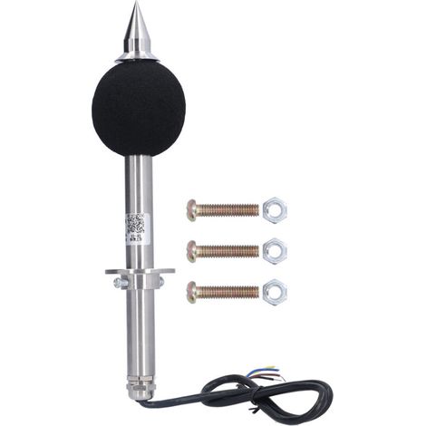 Industrial grade long stem stainless steel noise sensor decibel meter for industry. (1/5)