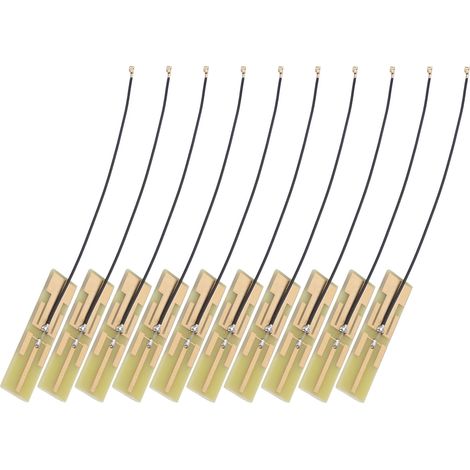 Lot de 10 antennes internes WiFi 2.4G/5G/5.8G double bande 8dBi haut gain stabilisation signal pour domotique zigbee BT (1/5)