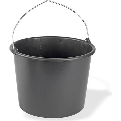 Baueimer Mörteleimer Zementeimer Mörtelkübel Eimer 12l Liter aus Kunststoff (1/2)