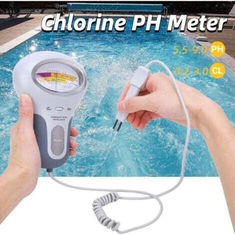 Analyseur de chlore et de pH PC-102BCL2 avec sonde, analyseur de qualité de l'eau pour piscine et spa (1/2)