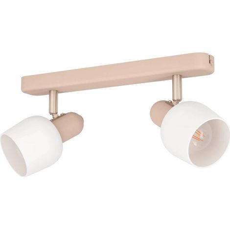 Spot Lamp Acciaio Corato Color, Nickel-Matt E14 2x18W L: 30 cm H: 12,5 cm Dimmabile (1/2)