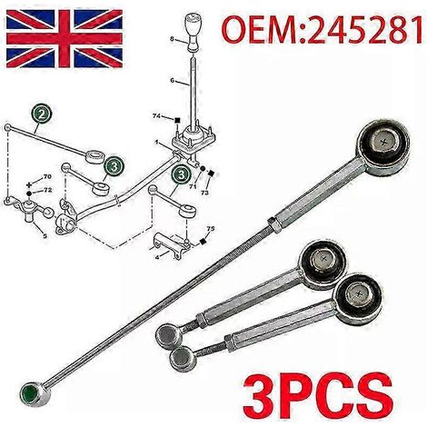 Kit de biellettes de direction 3 pièces 2025, référence 245281, pour Citroën Berlingo, Xsara et Peugeot 306 (réf. 17210) (1/4)