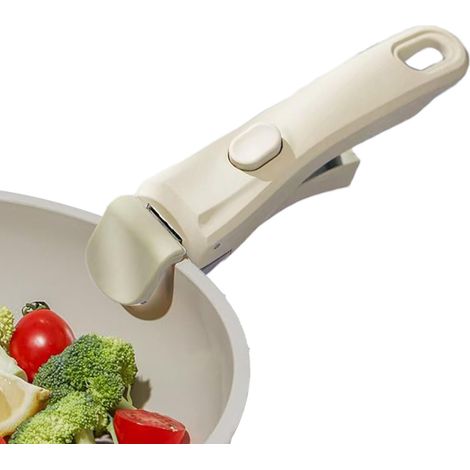 Poignée De Casserole Amovible - Poignée Amovible Ergonomique Pince De Rechange Pour Casserole, Marmites De Remplacement De Poignées, Support De Conception Anti-brû 19x3,2x2,8 Cm (1/5)