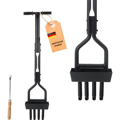 Rasenlüfter mit 4 Zinken + Kernsammelbox (1/5)