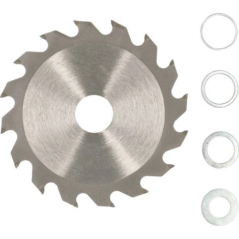 KOTARBAU Lame de scie en carbure pour bois 16 dents Ø 125 mm + anneaux réducteurs (1/5)