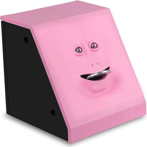Tirelire Face Bank Coin pour enfants, tirelire en forme de cochon (rose) (1/4)