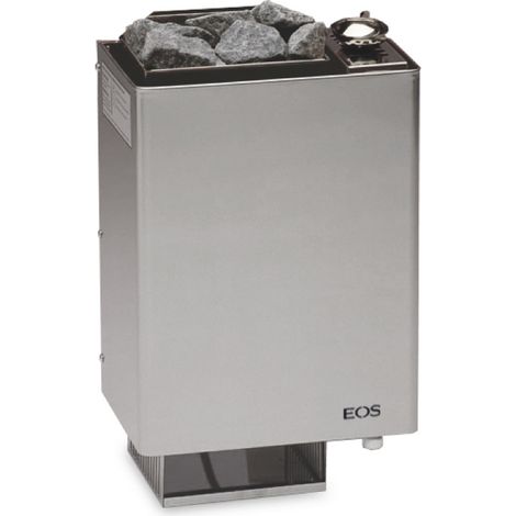 Eos Bi-O Mini W 3 kW Combi Saunaofen mit Verdampfer Wandofen Edelstahl