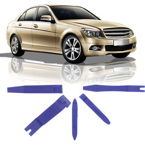 5 Pièces Outils de Démontage pour Panneaux de Porte Auto, Moulures et Tableau de Bord (1/5)