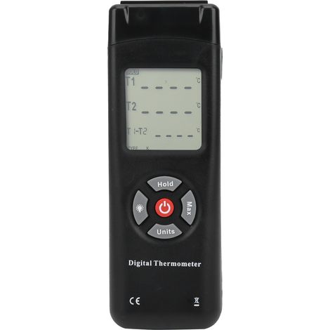 Thermomètre à thermocouple numérique LCD de type TL-TK02 2K, à contact. (1/5)