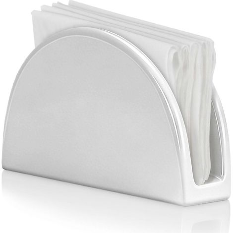 Porte-serviettes en céramique, distributeur de mouchoirs en papier, plateau de rangement pour serviettes de bain (1/5)