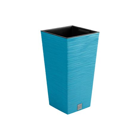 Macetero FURU con depósito 5L, 20x20x38cm - Azul escandinavo