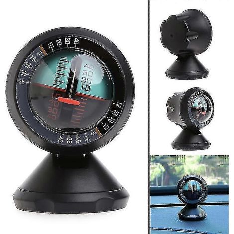 Inclinomètre multifonction pour voiture, outil de mesure de pente extérieur, boussole pour véhicule FT (1/5)