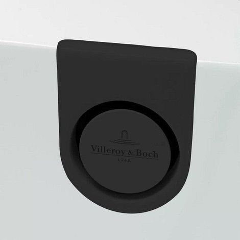 Villeroy & Boch – Alimentation en eau pour baignoire simple – Longueur 22 cm – Largeur 15 cm – Hauteur 6,5 cm – Noir mat – Installation rapide (1/3)