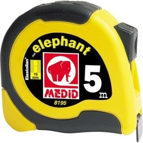 Flexómetro elephant bimaterial 5 m x 19 mm