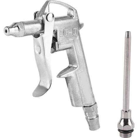 DG-10 Druckluftpistole mit ergonomischem Griff und 1/4"-Legierungsdüse zur Staubreinigung