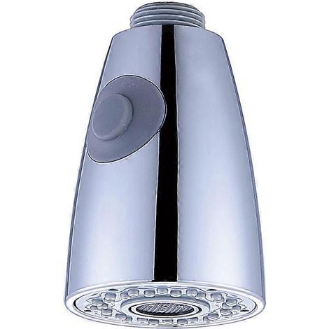 Robinet de cuisine à deux fonctions avec douchette extractible de rechange chromée pour évier de cuisine. (1/5)