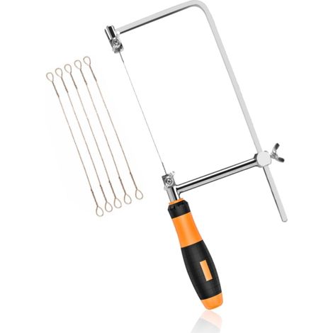 Dekupiersäge, Mehrzweck-Dekupiersäge, Hochleistungs-Metallsäge mit 15 cm Ersatzblättern für die Holzbearbeitung (L)