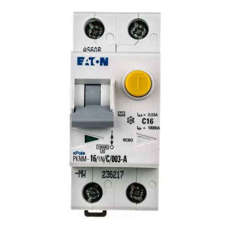 Interrupteur différentiel Eaton Eaton Moeller, 2 Pôles, 16A, 30mA, Type C ( Prix pour 1 ) (1/4)
