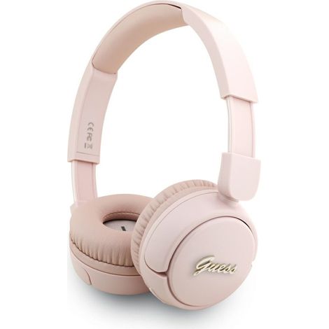 Guess Bluetooth 5.3 Over-Ear-Kopfhörer mit Metalllogo in Pink (1/4)