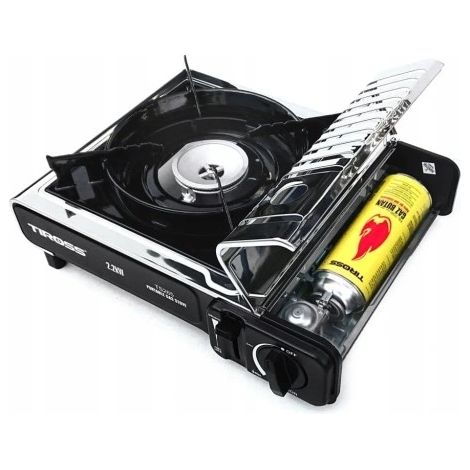 FORNELLO A GAS TURISTICO 2,2 kW TIROSS + 8 gas PICNIC CAMPEGGIO ESTERNO