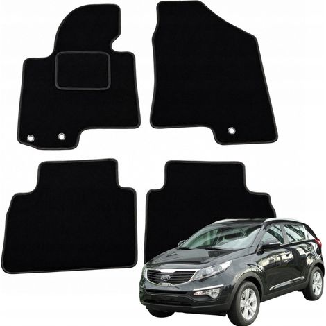 Tapis de sol en velours pour KIA SPORTAGE 3 2010 - 2016 (1/5)
