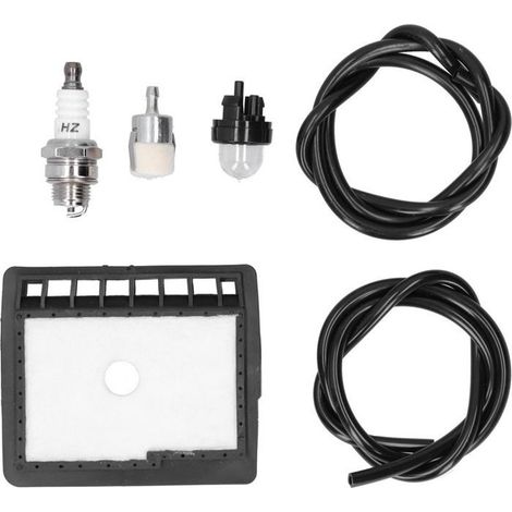 BelleRise - Kit entretien tronçonneuse – Pour Echo CS-300/301/305/306/345/3000 – Filtre air, tuyau, poire, bougie (1/5)