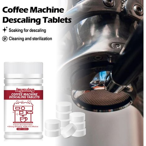 Reinigungstabletten für Kaffeemaschinen, zur Entfernung von Kaffeeflecken und -rückständen, zur Filterpflege und als Brausetabletten – 100 g -- BIEMMEDUE (1/5)