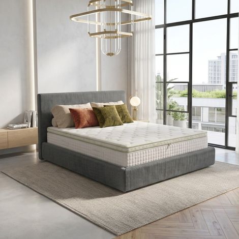 Surmatelas Bamboo Zen 200x200 cm - Mémoire de forme - 8 cm d'épaisseur