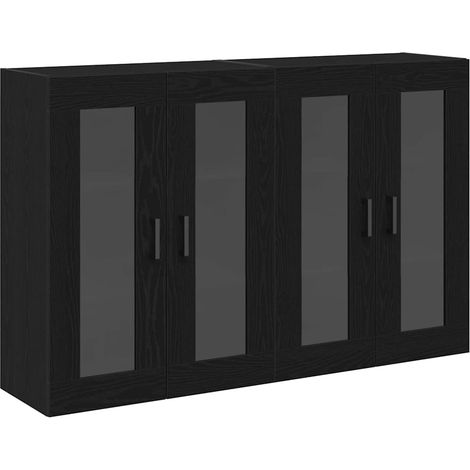 Cabinets muraux 2 pcs Chêne noir 69,5 x 34 x 90 cm